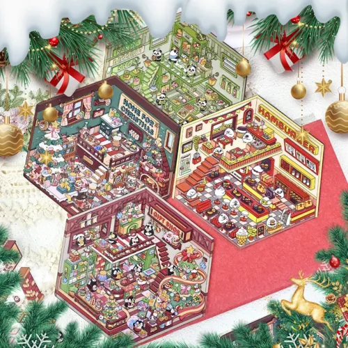 Christmas Party Scenery Stickers