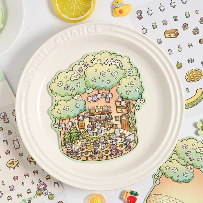 Qikawa Creation Landscape Stickers - 图片 2