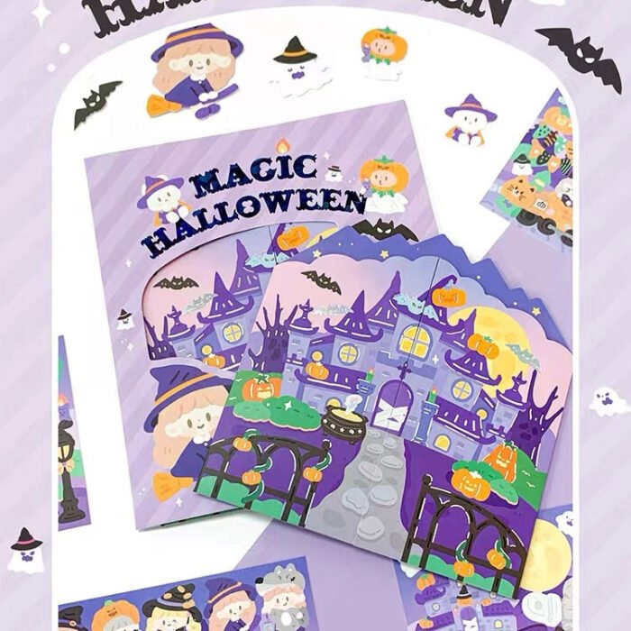 Qikawa DIY Halloween Sticker Scene Card - 图片 4