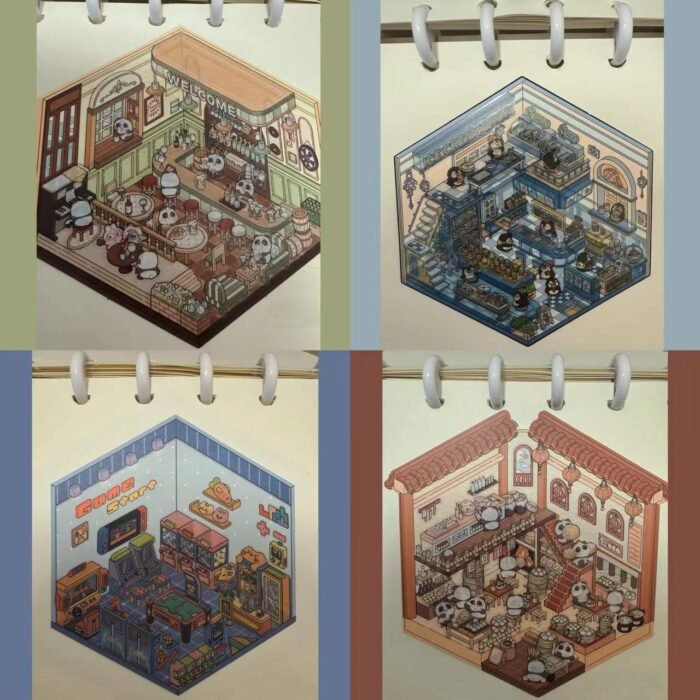 Qikawa Sticker Scene Storage Book - 图片 3