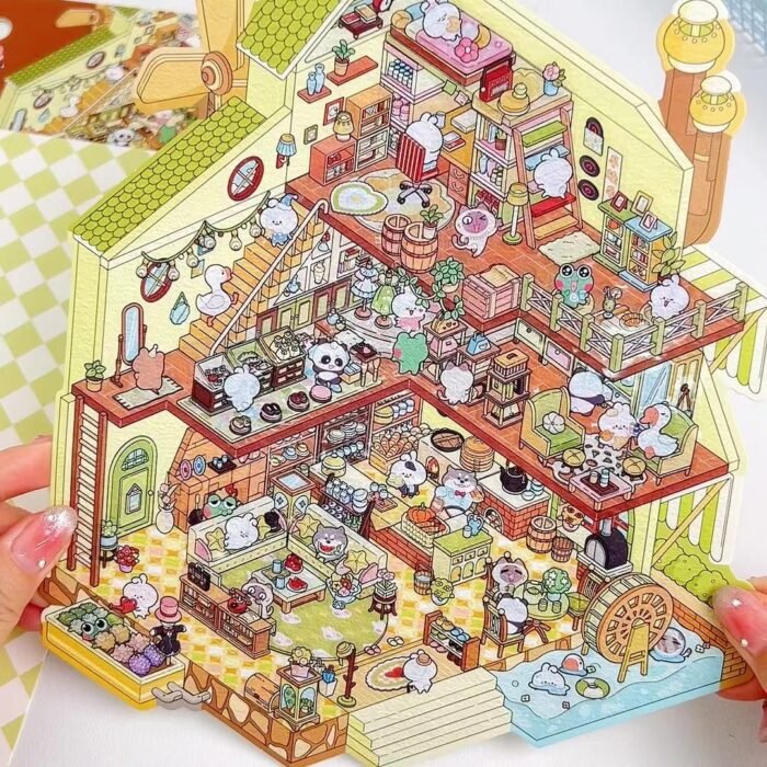 Qikawa 3D Big Magic Landscape Sticker Scene - 图片 4