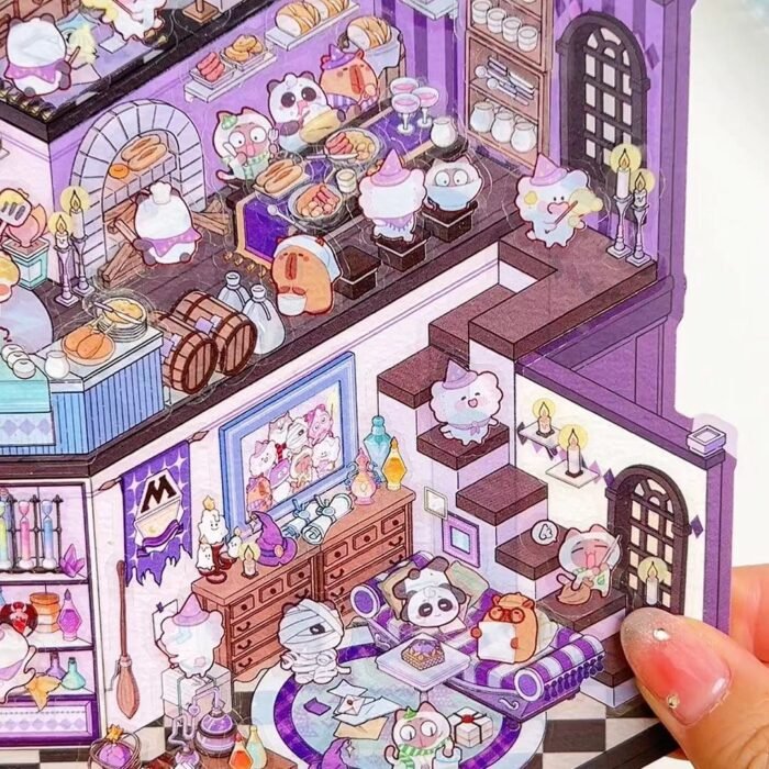 Qikawa 3D Big Magic Landscape Sticker Scene - 图片 8