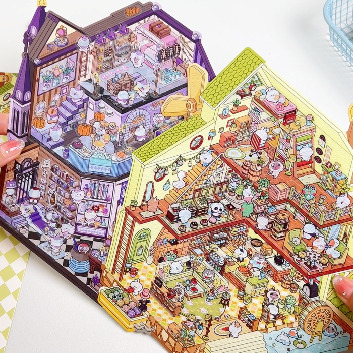 Qikawa 3D Big Magic Landscape Sticker Scene