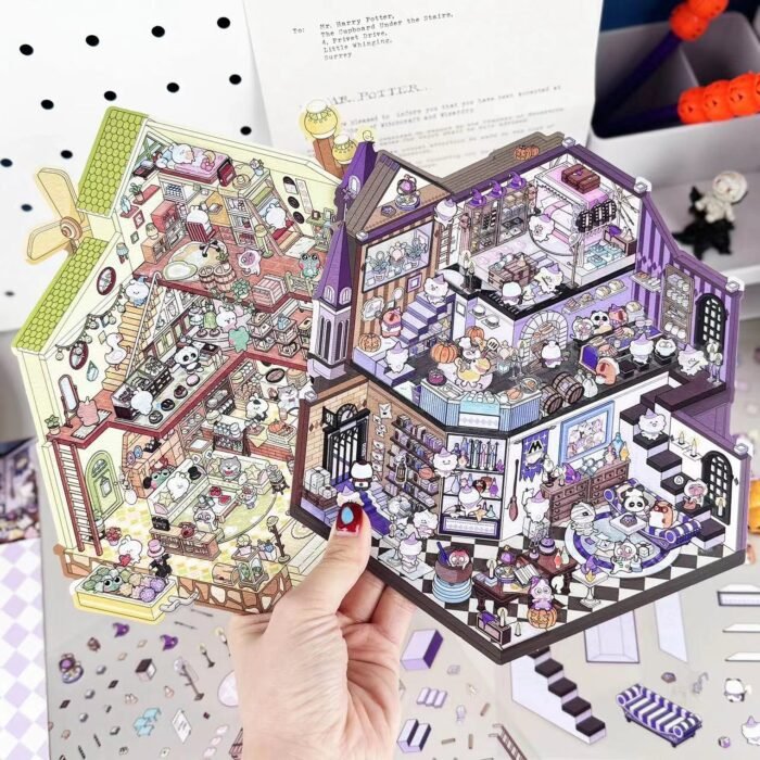 Qikawa 3D Big Magic Landscape Sticker Scene - 图片 2