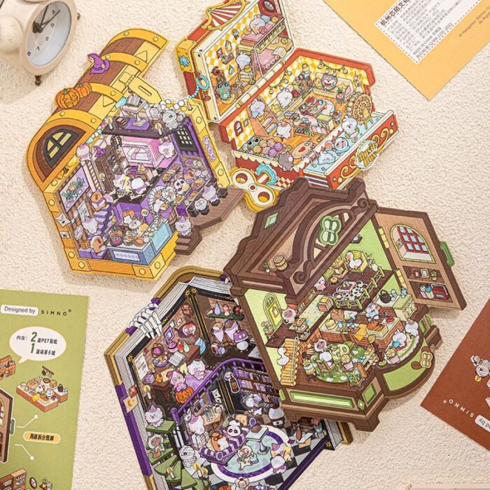 Qikawa DIY Make Miniature Sticker Scene