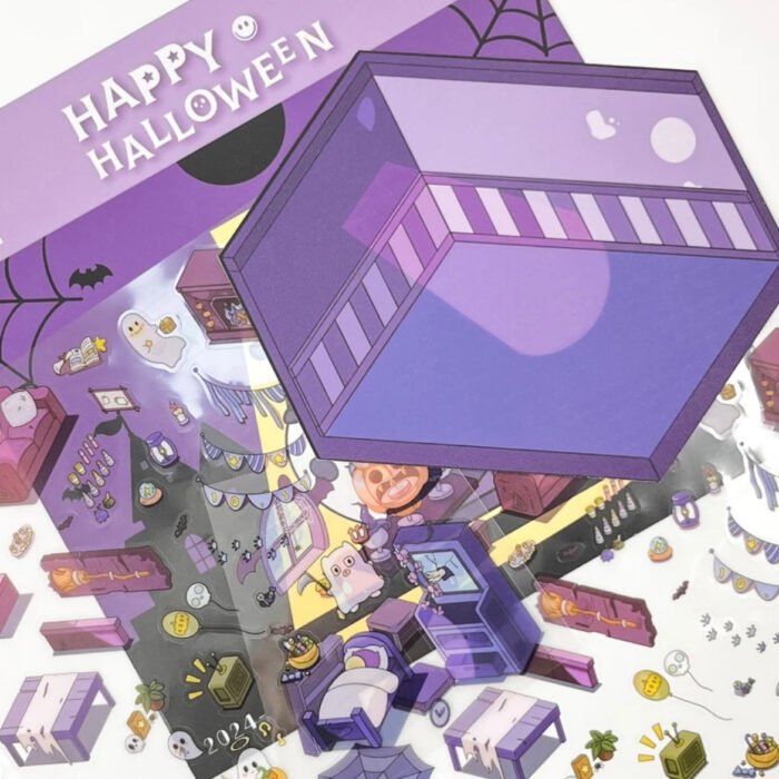 Qikawa DIY Halloween Scene Sticker - 图片 2