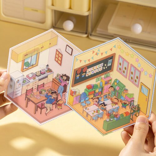 Qikawa DIY Japanese Anime 3D Sticker Scene