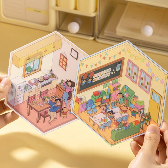 Qikawa DIY Japanese Anime 3D Sticker Scene