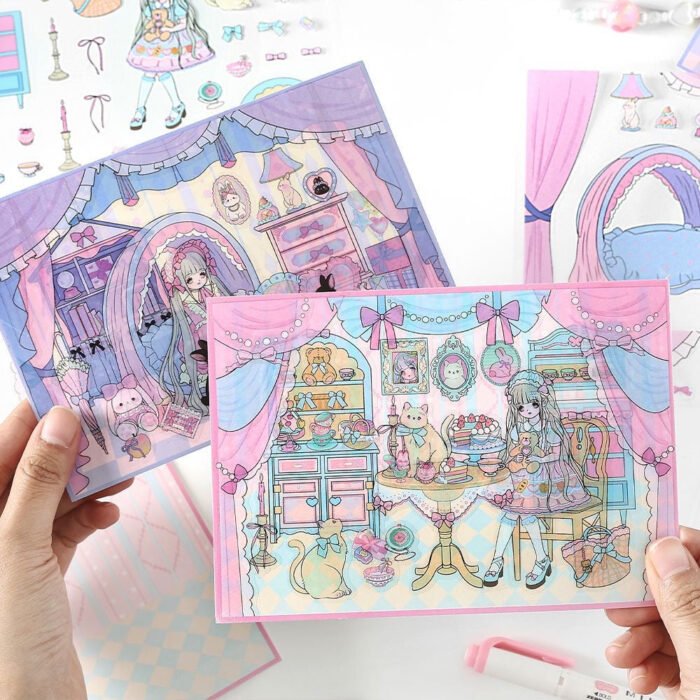 Qikawa DIY Romantic Room Scene Sticker - 图片 2