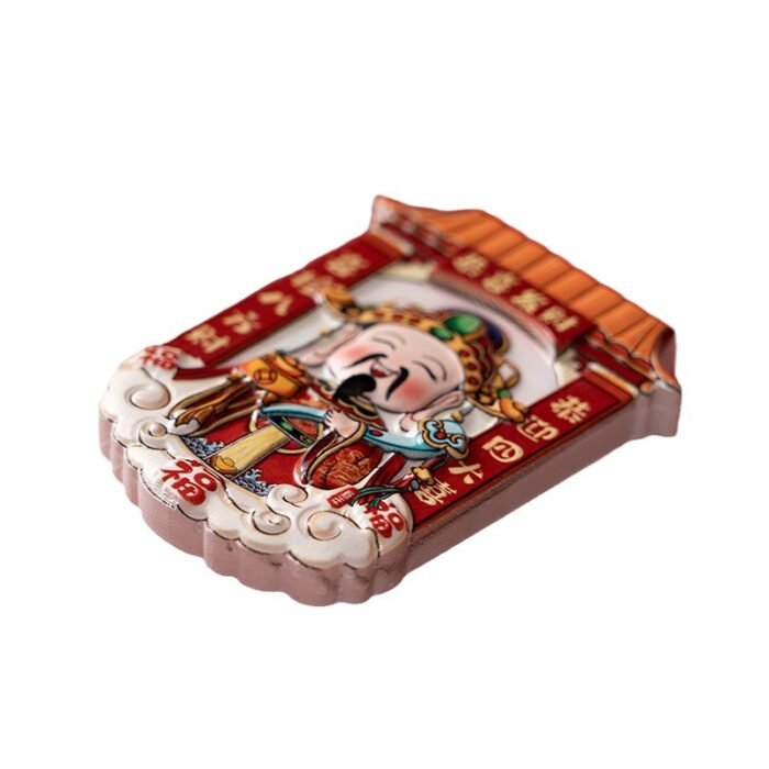 Chinese Style God of Wealth Fridge Magnet - 图片 3