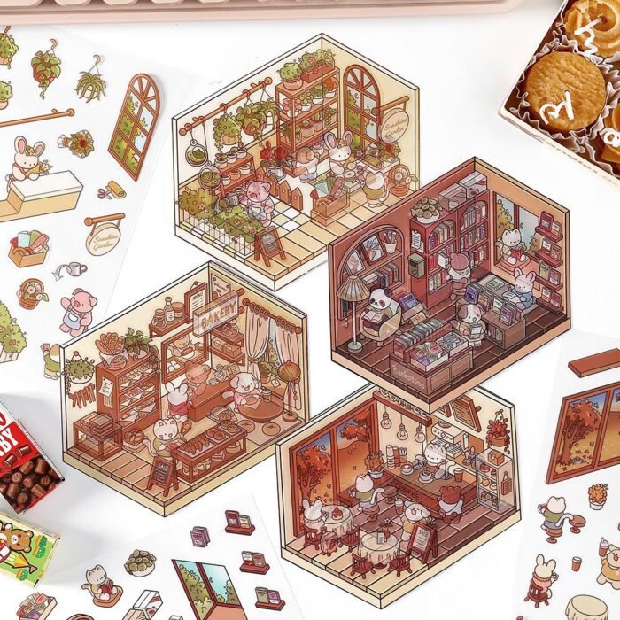 Qikawa DIY Sunshine House Scene Stickers