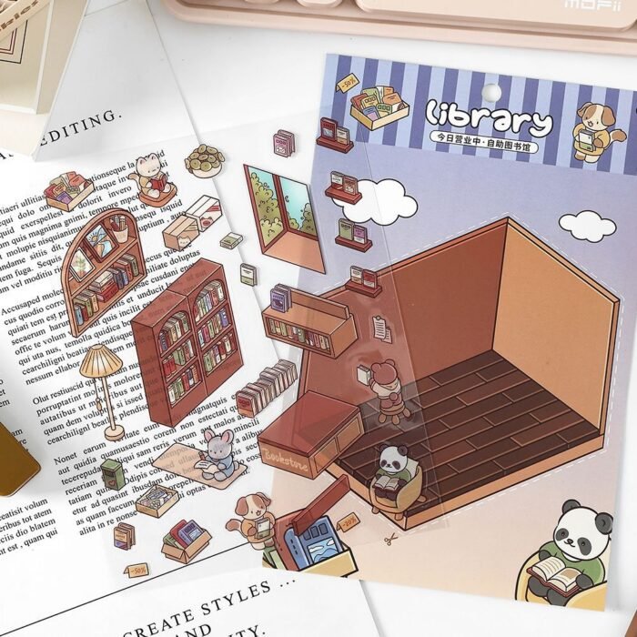 Qikawa DIY Sunshine House Scene Stickers - 图片 4