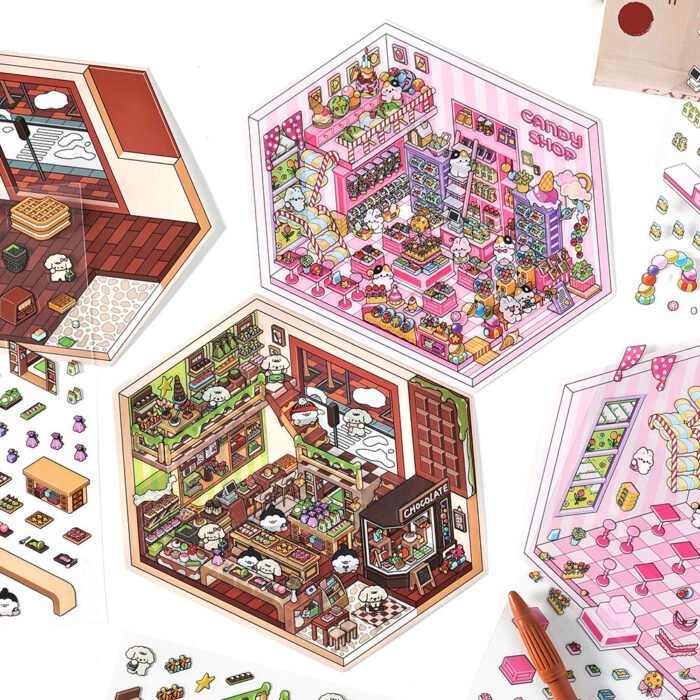 Miniature Landscape Sticker Scene Game - 图片 2