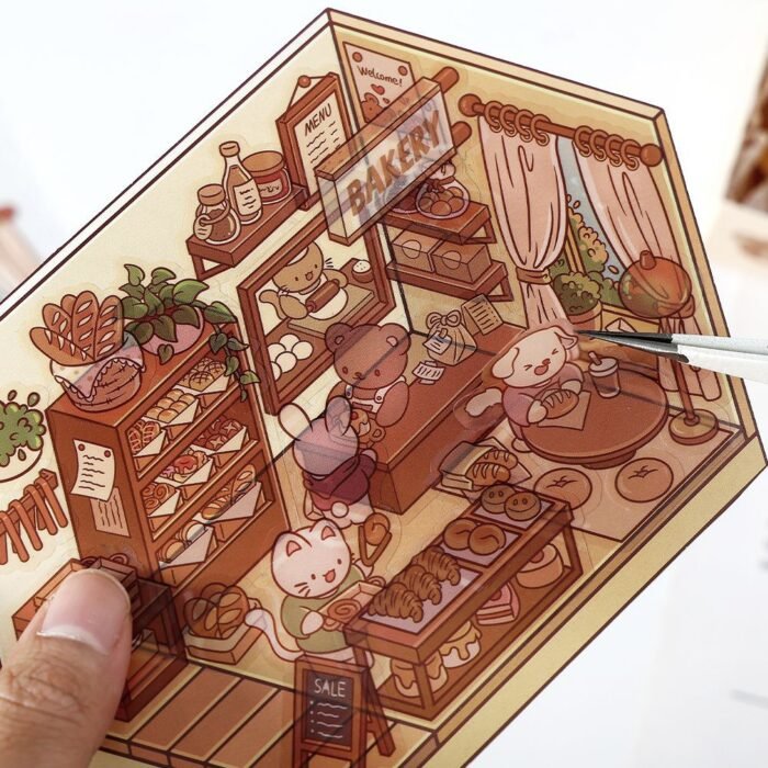 Qikawa DIY Sunshine House Scene Stickers - 图片 3