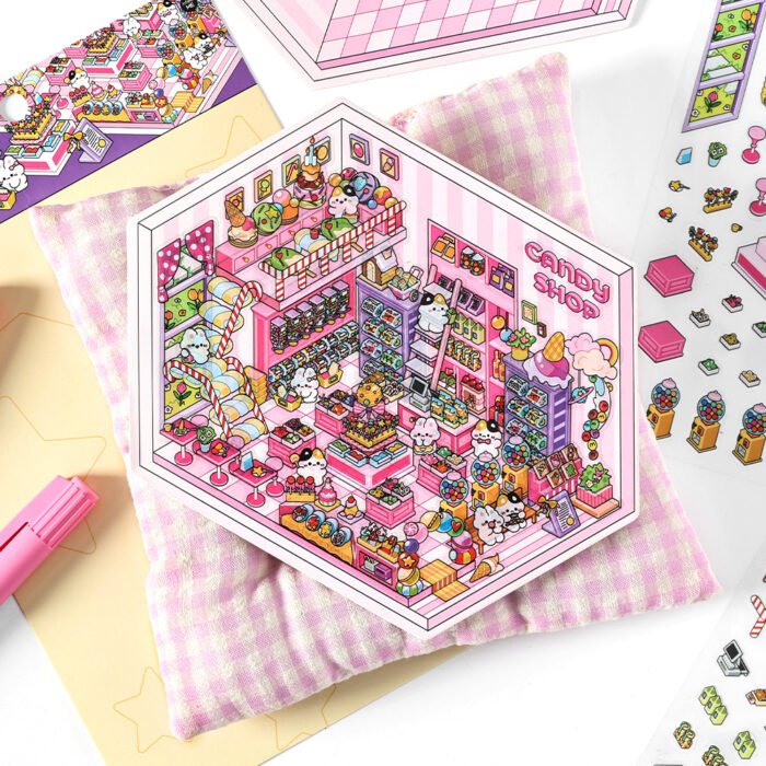 Miniature Landscape Sticker Scene Game - 图片 3