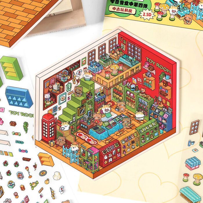 Miniature Landscape Sticker Scene Game - 图片 4