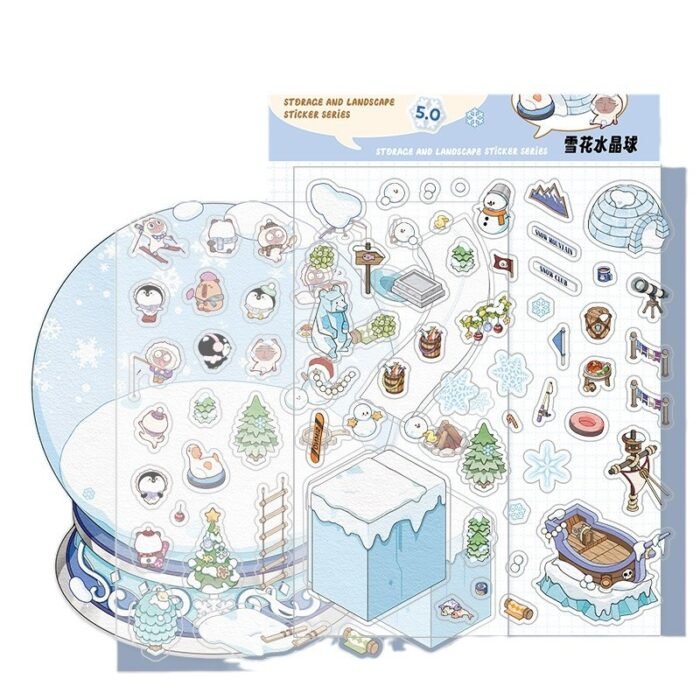 Qikawa DIY 3D Landscape Sticker Scene - 图片 4