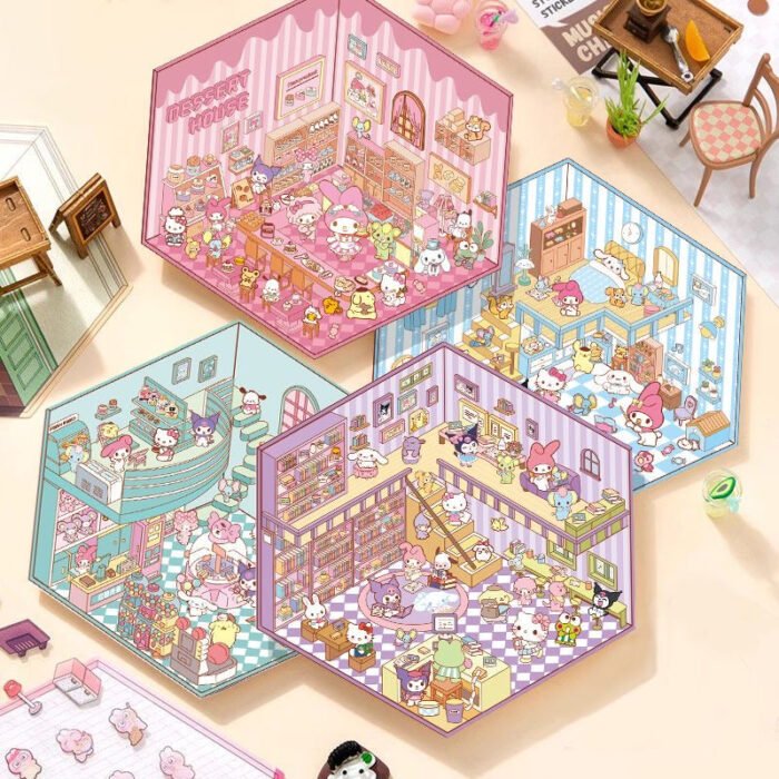 Kawaii Stickers Scene  3D Landscape Stickers