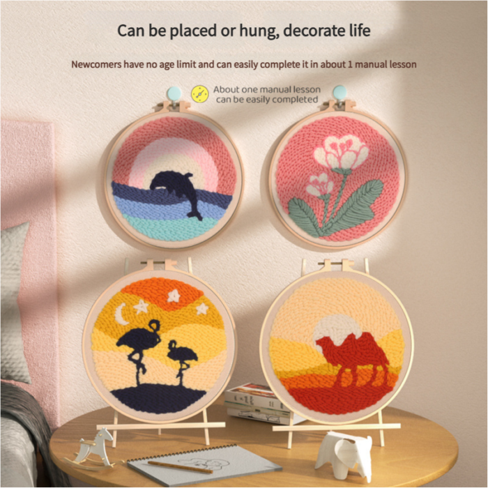 DIY Hand Embroidery Painting Kit - 图片 2